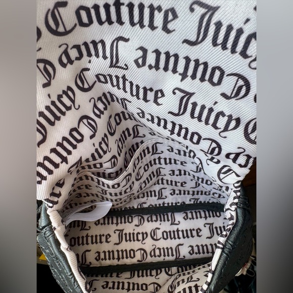 Juicy Couture Black Logo-Embossed Large Wristlet or Mini Bag - Picture 4 of 4